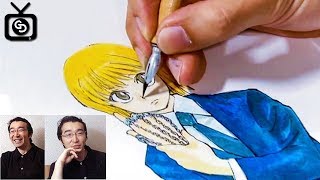 Yoshihiro Togashi Drawing Kurapika  HUNTER X HUNTER