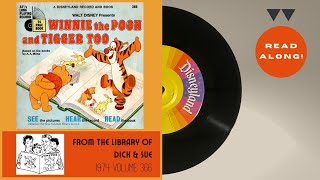 Winnie the Pooh and Tigger Too 1974  Disneyland Little LongPlaying Record 366  ReadAlong