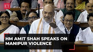 Amit Shah on Manipur Violence Why it happened and what actions government took