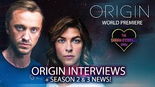 Origin World Premiere Interviews  Tom Felton Natalia Tena Origin Season 2 and 3 News