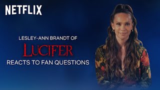 LesleyAnn Brandt Reacts To Fan Questions  Lucifer  Netflix