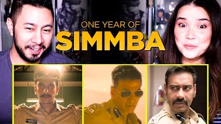ONE YEAR OF SIMMBA  Rohit Shetty Cop Universe  Ranveer Singh Ajay Devgn Akshay Kumar  Reaction
