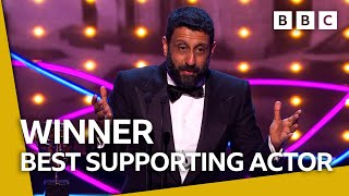 Adeel Akhtar wins Best Supporting Actor for Sherwood  BAFTA TV Awards 2023  BBC