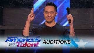 Demian Aditya Escape Artist Risks His Life During AGT Audition  Americas Got Talent 2017