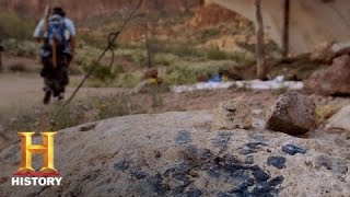 Legend of the Superstition Mountains Black Handprint at Camp S1 E5  History