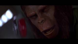 Conquest of the Planet of the Apes 1972 Caesar reveals himself to MacDonald