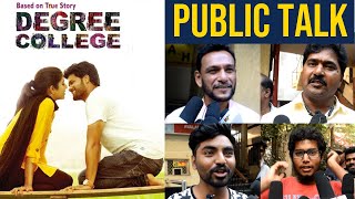 Degree College Movie Public Talk  Varun  Divya Rao  Degree College Movie Review  TFPC