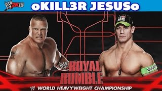 Brock Lesnar vs John Cena WWE Royal Rumble 2015 Full Match I WWE 2K15 PS4 XBOX ONE