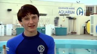 Dolphin Tale 2 Nathan Gamble Sawyer Nelson Behind the Scenes Movie Interview  ScreenSlam
