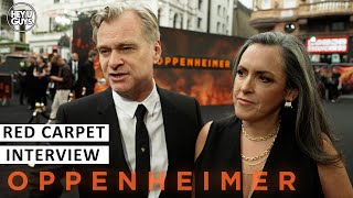 Christopher Nolan and Emma Thomas   Oppenheimer Premiere Red Carpet Interview