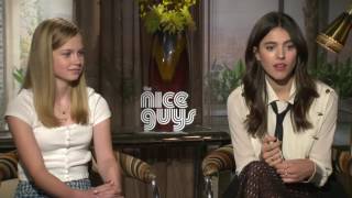 The Nice Guys Angourie Rice  Margaret Qualley Official Movie Interview  ScreenSlam