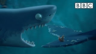 The Snail and the Whale escape the SHARKS  BBC