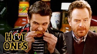 James Franco and Bryan Cranston Bond Over Spicy Wings  Hot Ones
