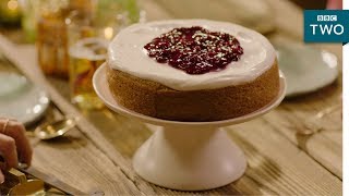 Lemon tendercake with blueberry compte  Nigella At My Table  Episode 4  BBC Two