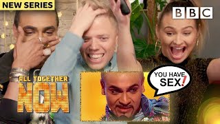 REACTING TO THE TV SHOW WERE ON 1 W Talia Mar Rob Beckett Singing Dentist  All Together Now