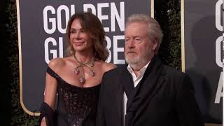 Giannina Facio  Ridley Scott Golden Globe Awards Fashion Arrivals 2018  ScreenSlam