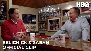 Belichick  Saban The Art of Coaching 2019  Belichick  Saban Discuss Draft Picks Clip  HBO