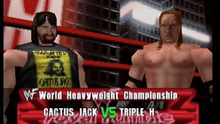 WWF No Mercy  Triple H vs Cactus Jack  Royal Rumble 2000 Expert