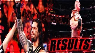 WWE NO MERCY 2017 FULL SHOW RESULTS WWE NO MERCRY 2017 RESULTS