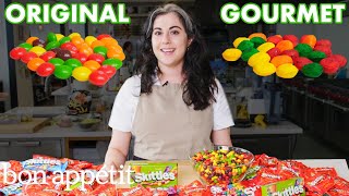 Pastry Chef Attempts To Make Gourmet Skittles  Gourmet Makes  Bon Apptit