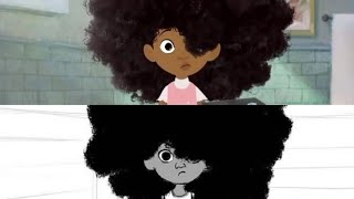 Hair love Animated short Film side by side by Sony Pictures Animation