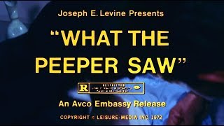 WHAT THE PEEPER SAW 1972 Trailer  TV Spot STFr optional