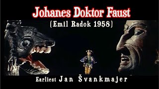 Johanes Doktor Faust Directed Emil Radok 1958 Jan vankmajer puppeteer  loutk marionettes