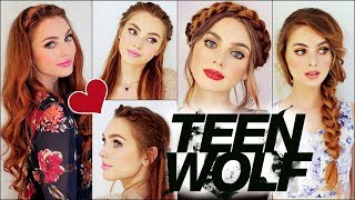 Lydia Martin from mtv TEEN WOLF Braided Hairstyles  Holland Roden Tutorial