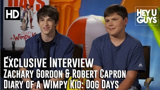 Zachary Gordon  Robert Capron Exclusive Interview  Diary of a Wimpy Kid Dog Days