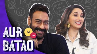 Smitten by Madhuri Dixit Ajay Devgn ended up burning himself   TOTAL DHAMAAL  AUR BATAO
