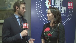 Atlanta Hawks owner Jami Gertz talks the NBA draft lottery with 11Alive Sports