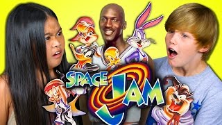 KIDS REACT TO SPACE JAM 20th Anniversary