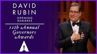 David Rubin Opens the 12th Governors Awards
