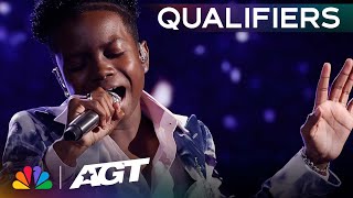 DCorey Johnson sings a SENSATIONAL cover of Wishing on a Star  Qualifiers  AGT 2023