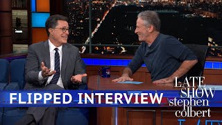 Jon Stewarts Flipped Interview With Stephen Colbert