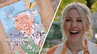 Ellie Goulding bakes Sir David Attenborough out of biscuit  The Great Stand Up To Cancer Bake Off