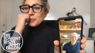 Lady Gaga and Jimmy FaceTime Tim Cook to Fundraise for One World Together at Home