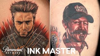 Top 6 Portrait Tattoos From Wolverine to Oliver Peck  Ink Master