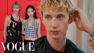 Troye Sivan Gets Ready for The Idol Premiere  Vogue