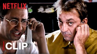 Munna Bhai Funny Exam Cheating Scene  Sanjay Dutt  Munna Bhai MBBS  Netflix India