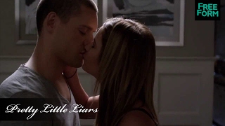 Pretty Little Liars  Season 4 Episode 16 Clip Travis  Hanna Kiss  Freeform