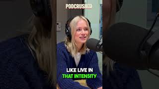 Elizabeth Lail favorite YOU scene with Penn Badgley  Podcrushed Podcast Clip