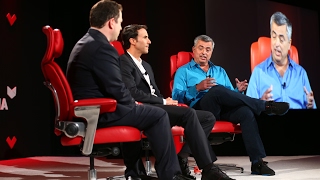 Apple SVP Eddy Cue and producer Ben Silverman at Code Media 2017
