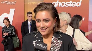 Lizze Broadway Calls Ghosted a Rollercoaster  Gushes Over CoStars Tate Donovan  Mike Moh