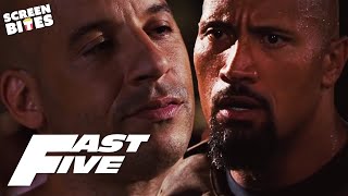 The Rock and Vin Diesels Furious Confrontation  Hobbs VS Toretto  Fast Five 2011  Screen Bites