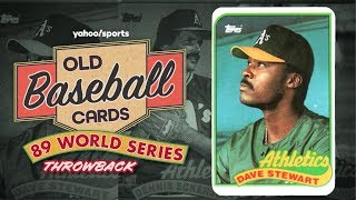 1989 World Series Throwback with Dave Stewart  Old Baseball Cards
