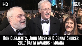Moana  Ron Clements John Musker  Producer Osnat Shurer Interview  BAFTA Awards 2017