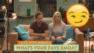 The Cast Do Their Fave Emojis  I Live With Models  Comedy Central