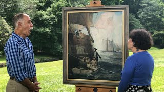 1923 Frank Schoonover Oil Painting  Best Moment  ANTIQUES ROADSHOW  PBS
