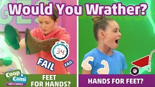 Feet For Hands or Hands For Feet  Coop  Cami Ask the World  Disney Channel